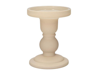 Küünlajalg Duif Liora, beež matt, Ø8.5×h11cm