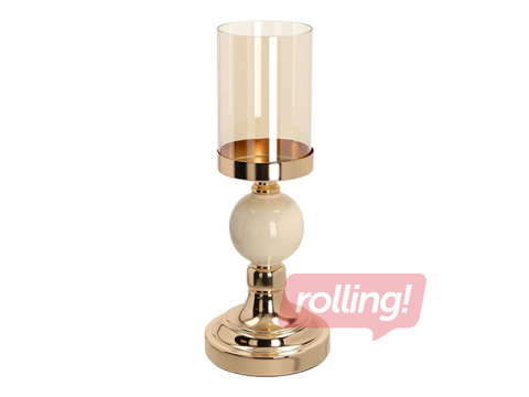 Küünlajalg Laudre, klaas ja metall, Ø11×35cm