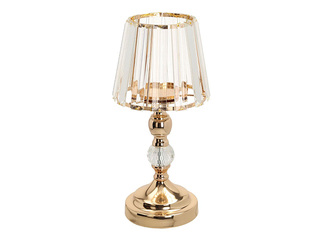 Küünlajalg Laudre, klaas, metall, Ø12×30cm