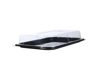 Alused läbipaistva kaanega, plastist, 24x17x6cm, 25 tk.