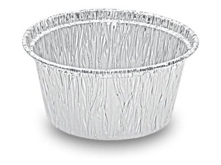 Alumiiniumist anum Ø 8 cm, h 3,4 cm, 100 tk