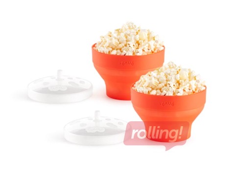 Mini popkorni valmistaja mikrolaineahju Lekue, 2 tk.