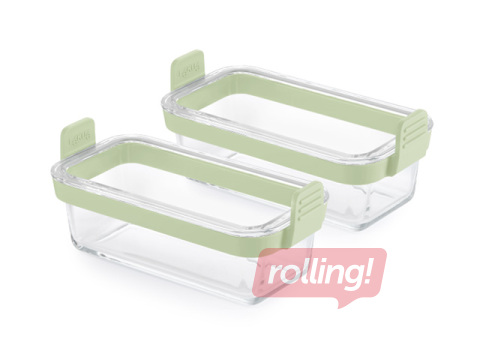 Nõudekomplekt kuumõhufritüürile Lékué, klaasist, 2 tk