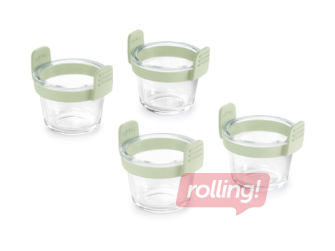 Nõudekomplekt kuumõhufritüürile Lékué, klaasist, 4 tk