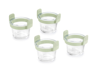 Nõudekomplekt kuumõhufritüürile Lékué, klaasist, 4 tk