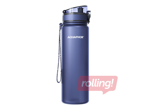 Aquaphor City veepudel filtriga, 800 ml, tumesinine + KAMPAANIA! Osta veepudel filtriga ja saa kingitus!