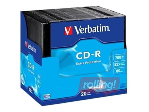 CD-R toorikud Verbatim 700MB 1x-52x Extra Protection Surface, 10 tk. Slim