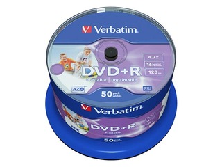 DVD+R toorikud Verbatim AZO 4.7GB 16x Wide Printable non ID, 50 tk.