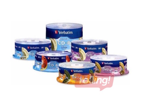 Verbatim DVD-R AZO 4.7GB 16x Wide Printable, ID, 25 Pack Spindle