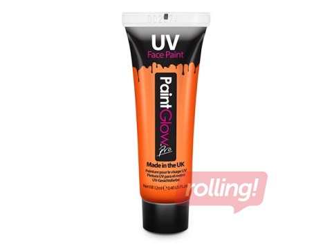 Sära pimedas, näo&keha värv PaintGlow, oranž