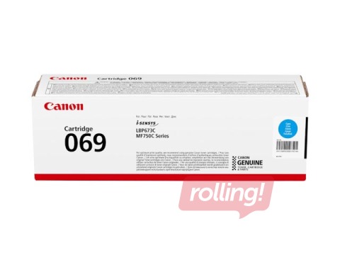 Toner cartridge Canon 069, Cyan (1900 pgs)