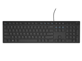 Dell KB216 Standard, Wired, Eng/Rus, Black, USB