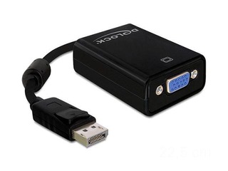 Delock adapter Displayport male > VGA 15pin female, 12.5 cm