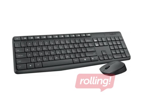 Logitech MK235 juhtmevaba klaviatuur ja hiir, ENG