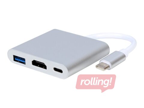 Gembird USB type-C multi-adapter (USB type C; USB 3.0, HDMI)