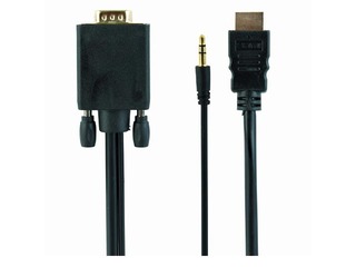 Gembird HDMI isane – VGA isane + 3,5 mm, 3 m