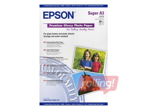 Fotopaber läikiv Epson Premium Super A3+, 250g/m2, 20 lehte