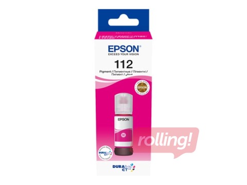 Epson EcoTank 112 Fuksīna sarkana tintes pudele, 70 ml (6000 lpp)