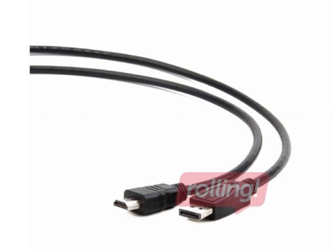 Kabelis Gembird DisplayPort Male - HDMI Male 10m Black