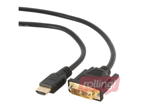 Kabelis Gembird HDMI - DVI 1.8m HD-Ready v1.3 melns