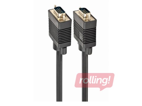 Кабель VGA, HD15 M-HD15 M, 20м, черный