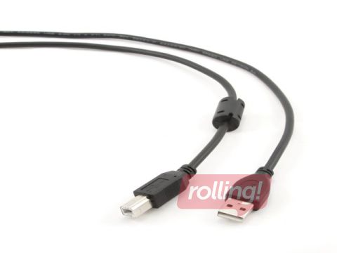 Gembird USB 2.0 cable A-plug B-plug 3.0m, black
