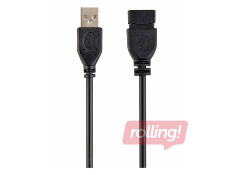 Gembird USB Male to USB Female 0.15m, Black