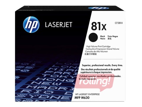 HP 81X must tooner LJ Enterprise MFP M631