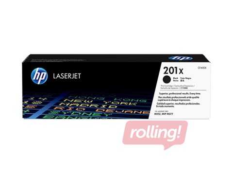 HP 201X High Yield Original LaserJet tooner, must (~2,800 lk)