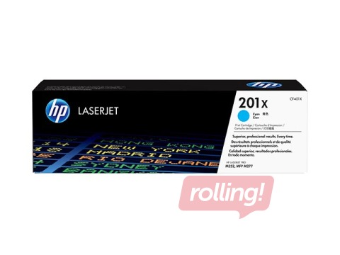 HP 201X High Yield Original LaserJet tooner,sinine (~2,300 lk)