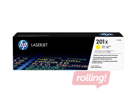 HP 201X High Yield Original LaserJet tooner, kollane (~2,300 lk)