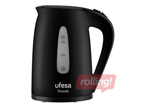 Electric kettle Ufesa Powell, 2200W, black