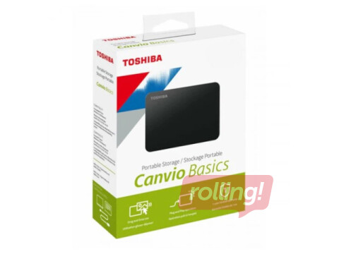 Ārējais HDD Toshiba Canvio Basics 4TB, 2.5