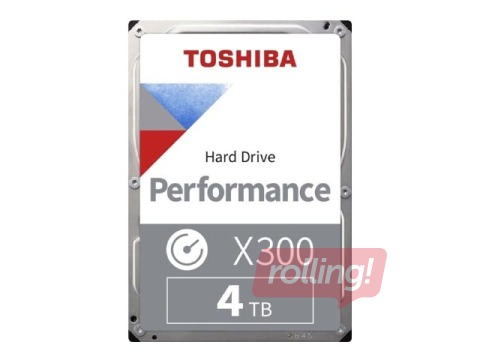 HDD ketas Toshiba, X300 4TB, 7200 rpm, 256MB