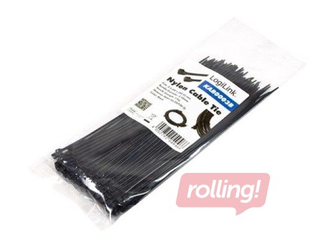 LogiLink Cable tie 2.5 x 200mm, black (100 pcs)