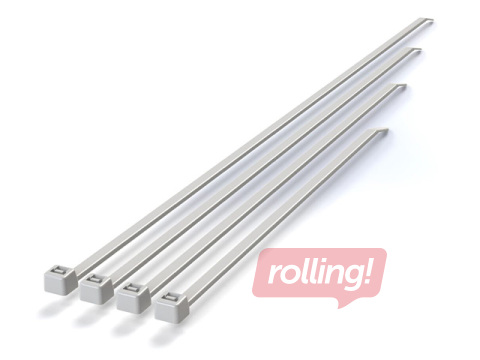 Lukustusribad  3.6 x 200 mm valge, 100 tk.