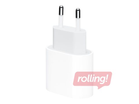 Apple lādētājs 20W USB-C Power Adapter, Balts