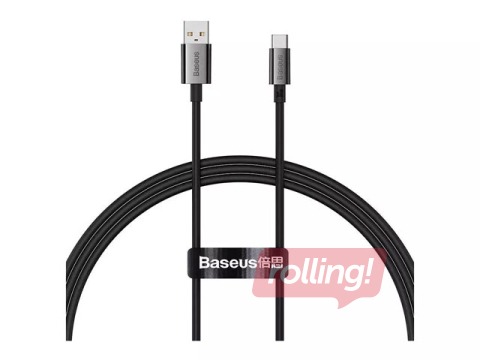 Ühendusjuhe Baseus Superior USB - Type C, 100W, 6A, 1m, must ja hall
