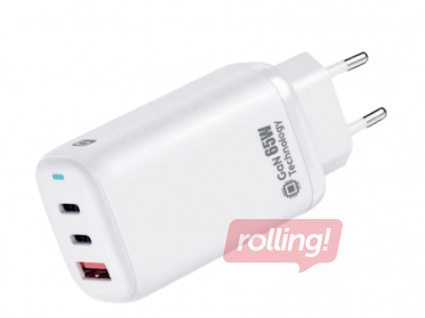 Laadija Quick QG-311 GaN Charger 2x USB-C / USB, 65W