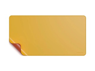 Lauamatt Satechi Eco-Leather,  kahepoolne - kollane / oranž 