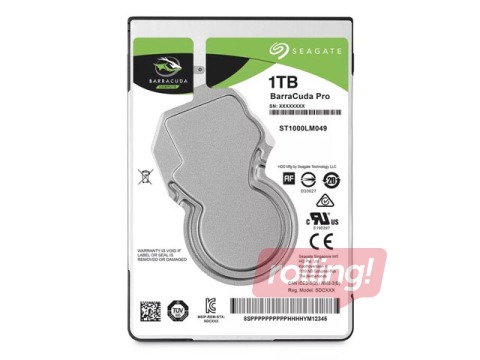 HDD ketas SEAGATE Barracuda 1TB, 7200rpm, 2.5