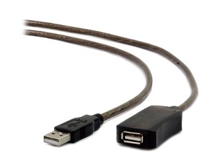 Gembird Active USB 2.0 extension cable, 5m, black