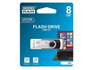 Mälupulk Goodram USB 8GB, USB 2.0, must