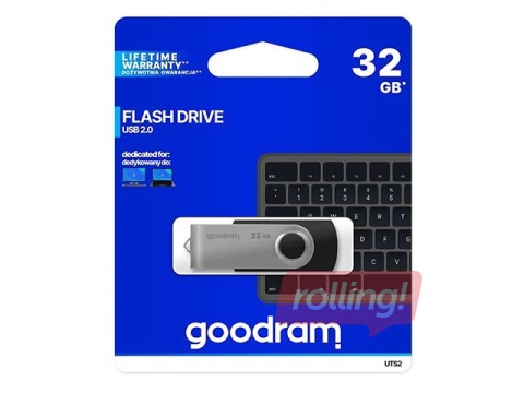 Mälupulk Goodram UTS2 32GB USB 2.0 Black