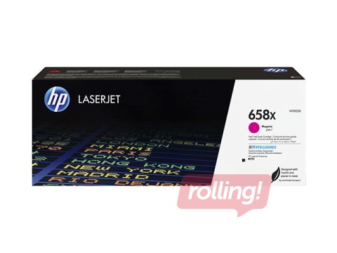 Tonera kasete HP 658X, fuksīna sarkana (28000 lpp)