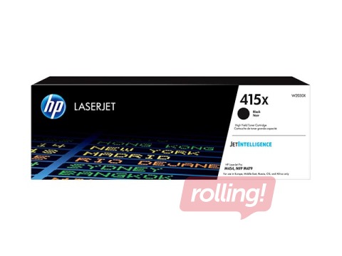 HP 415X Black LaserJet Toner Cartridge, 7500 pgs