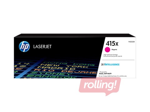 HP 415X Magenta LaserJet Toner Cartridge, 6000 pgs