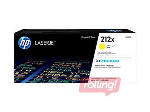 HP 212X High Yield Yellow Original LaserJet Toner Cartridge (10000 pgs)