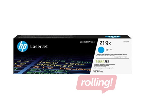 Картридж HP 219X, циан, 2500 страниц