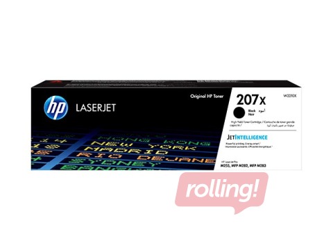 Toonerkassett HP 207X , must (3150 lk)